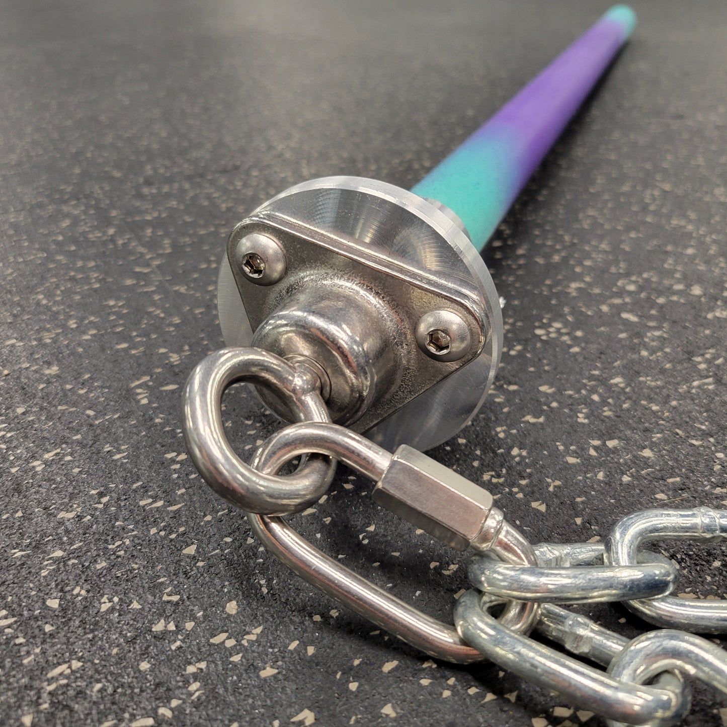 Barbarian Mace 32" (Turquoise to Grape to Turquoise)