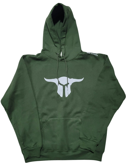 Barbarian Bar Hooded Pullover (Military Green)